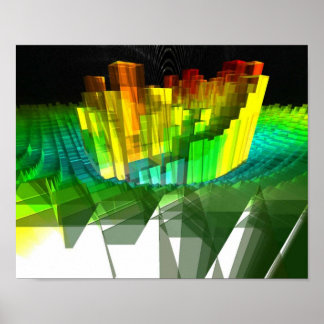 datorkonst av Dave Scruton: "Mandel" Poster