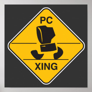 Datorkorsning (xing) poster