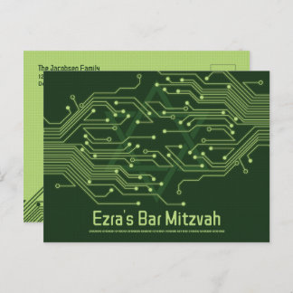 Datorkretskort Board Pub Mitzvah Spara datum Vykort