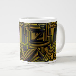 Datorkretskort mönster jumbo mugg