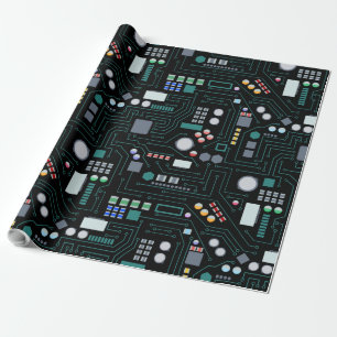 Datorkretskort Mönster Office Decor Presentpapper