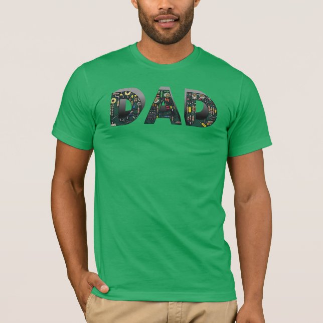 Datorkretskort Pappa T Shirt (Framsida)
