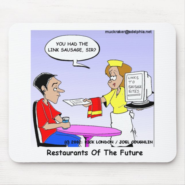 Datorlänkar Roliga Tecknade Presenter & Samlarobje Musmatta (Framsidan)