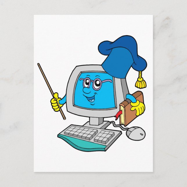 Datorlärare Vykort (Framsida)