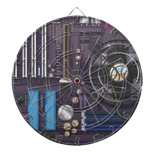 Datormoderkort Darttavla (Framsidan)