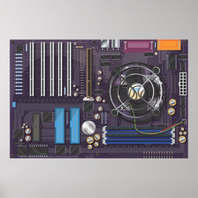 Datormoderkort Poster (Framsidan)