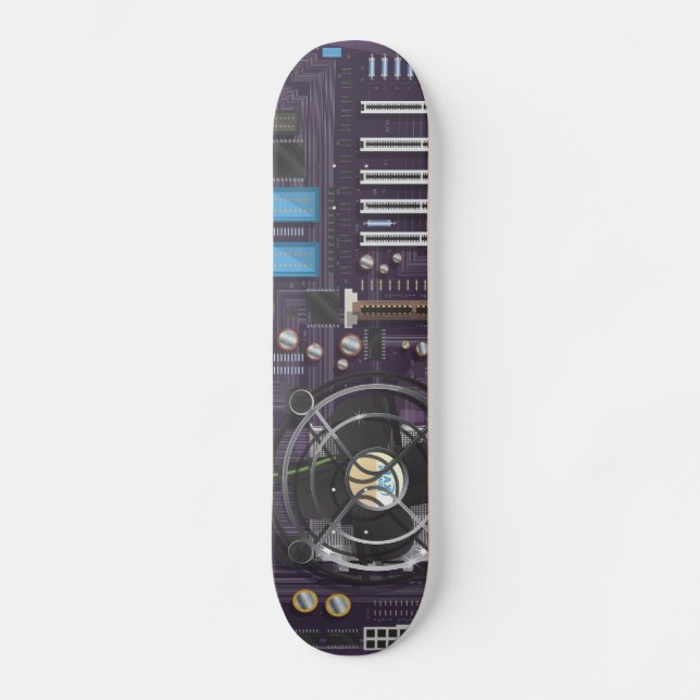 Datormoderkort Skateboard Bräda 20 Cm (Framsida)
