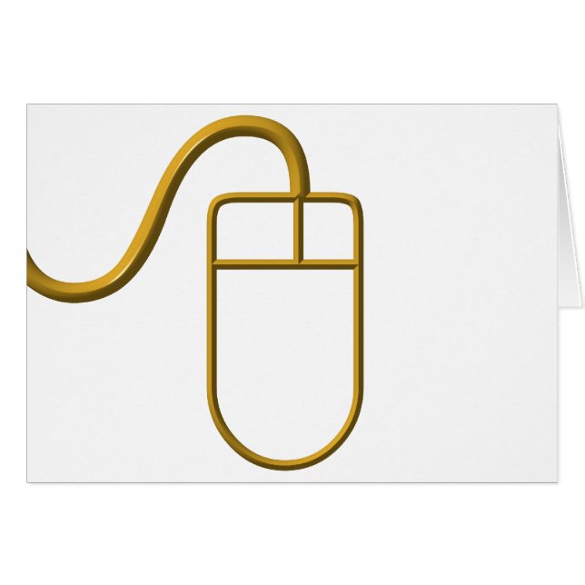 Datormus Hälsningskort (Framsidan Horizontal)