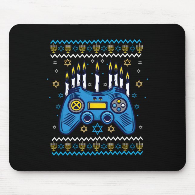 Datormus Hanukkah Menorah Ljus Jul Musmatta (Framsidan)