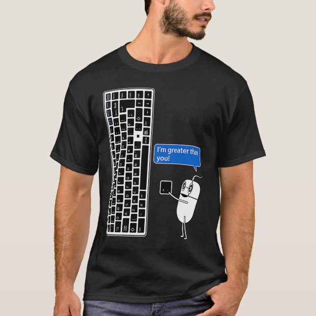 DATORN MOUSE TANGENTBORD ÄR JAG UNDERBARARE ÄN DIN T SHIRT (Framsida)