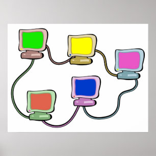 Datornät Poster