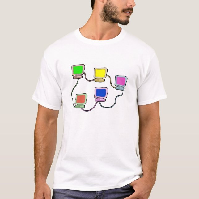 Datornät Tee Shirt (Framsida)