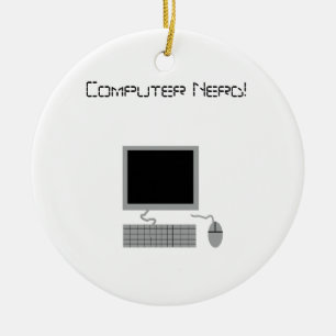 DatorNerd Julgransprydnad Keramik