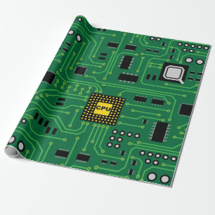 Datornerden går runt stiger ombord CPU Presentpapper