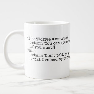 Datornörd IT-teknikgaffel humor Jumbo Mugg