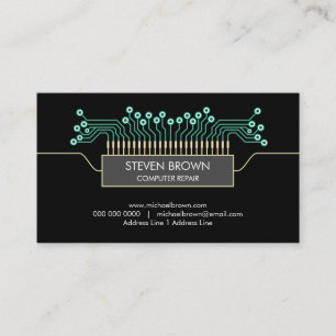 Datorns ingenjör vetenskapliga kretskort visitkort