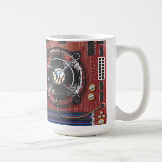 Datorns moderkort kaffemugg (Höger)