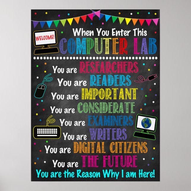 Datorns regnbåge Poster (Framsidan)