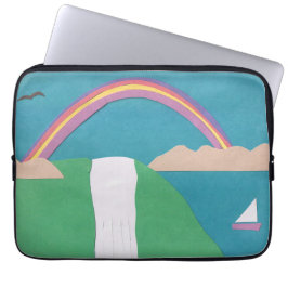 Datorns Sleeve med vattenfallscen