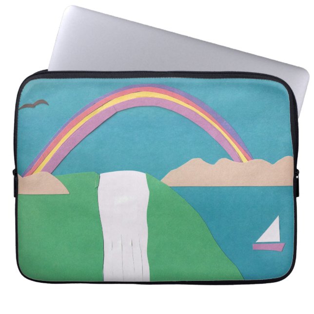 Datorns Sleeve med vattenfallscen (Framsidan)