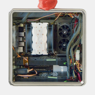 Datorns utrustningsyta julgransprydnad metall