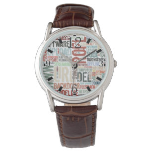Datorordbok i färger armbandsur