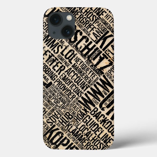 Datorordbok - vintage Case-Mate iPhone-fodral (Baksida)