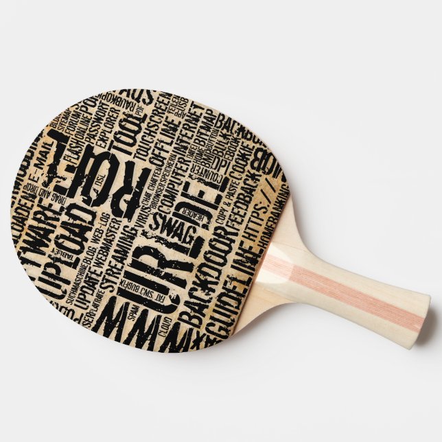 Datorordbok - vintage pingisracket (Sidan)