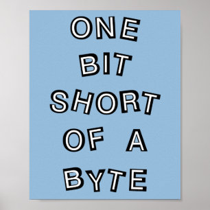 Datorprogram för en bit Kort Poster