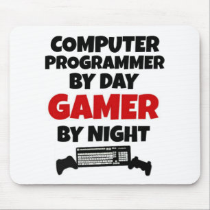 Datorprogrammerare efter dagspelaren per natt musmatta