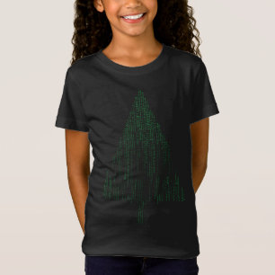 Datorprogrammerare för binär kodning Julgran X T Shirt