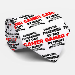 Datorprogrammerare Kärlek spelar videospel Slips