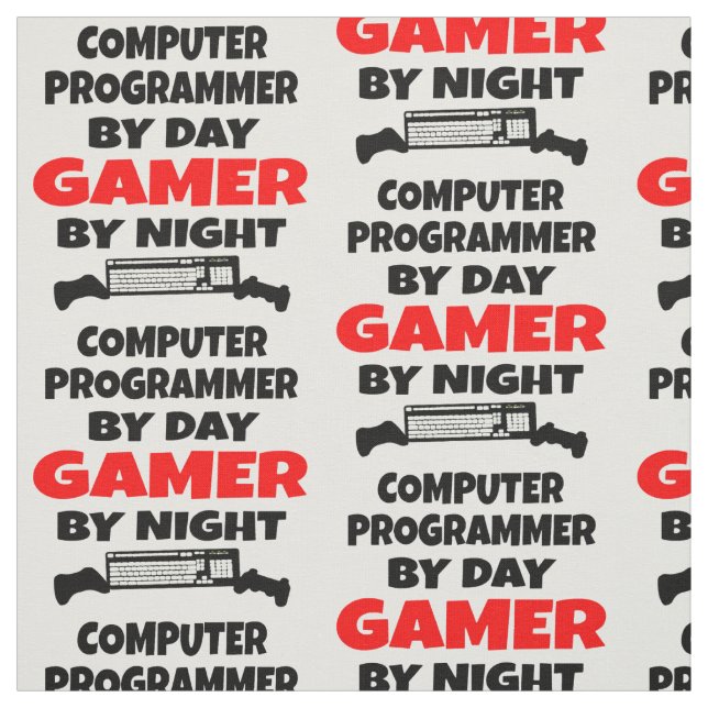 Datorprogrammerare Kärlek spelar videospel Tyg (Provkarta)