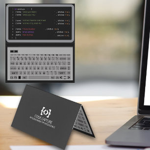 Datorprogrammerare Kod Visitkort