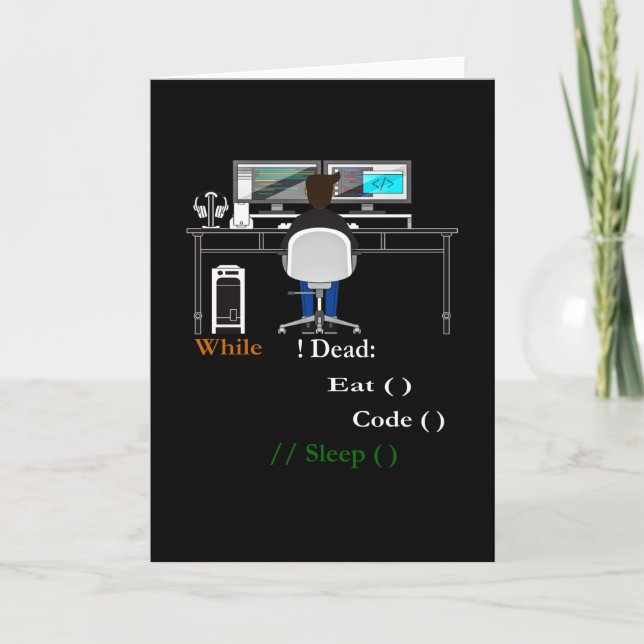 Datorprogrammerare och utvecklare kort (Framsida)