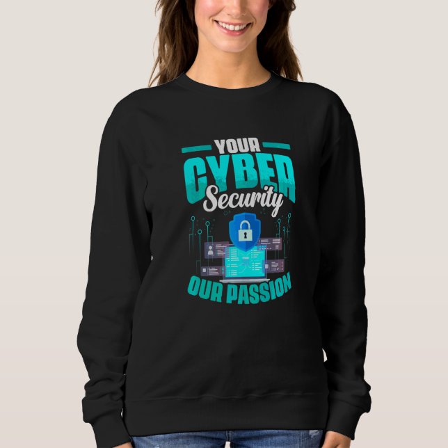 Datorprogrammerare programmerar cyber säkerhet t shirt (Framsida)