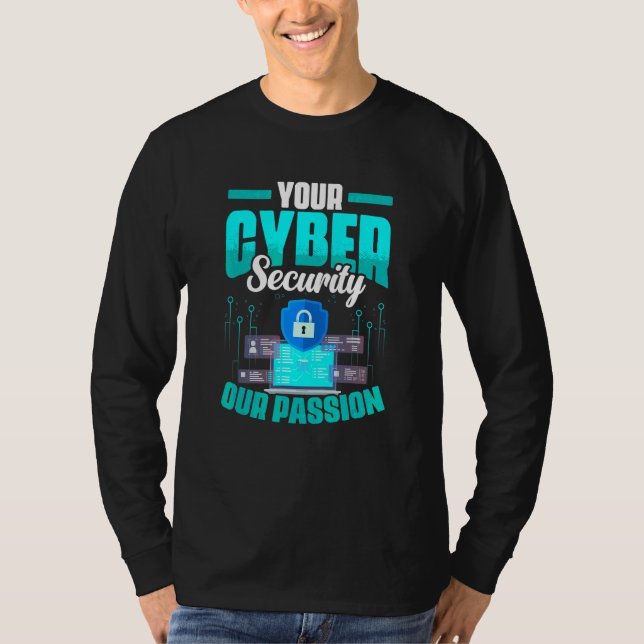 Datorprogrammerare Programmerar Cyber Säkerhet T Shirt (Framsida)