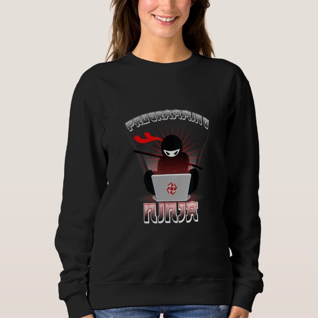 Datorprogrammerare Programmering Ninja Kodning Mju T Shirt (Framsida)