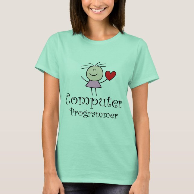 Datorprogrammerare T Shirt (Framsida)