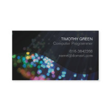 Datorprogrammerarens färgstarka fiberoptiska Ljus