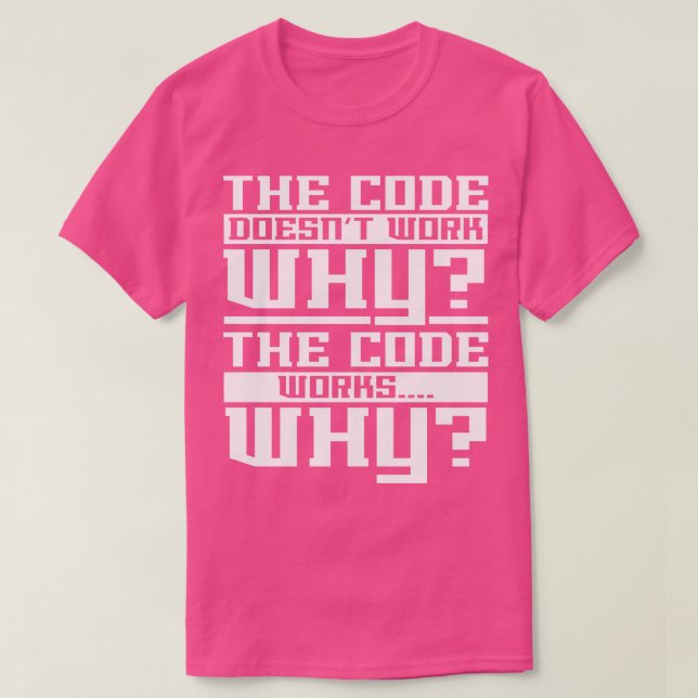 Datorprogrammerarkod T Shirt (Design framsida)