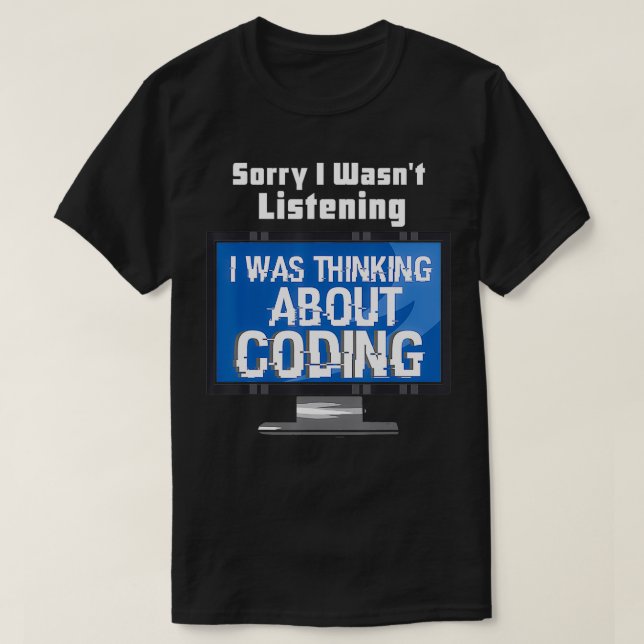 Datorprogrammerarpresenter - programkodning t shirt (Design framsida)