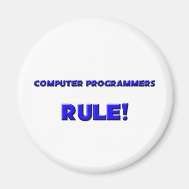 Datorprogrammerarregel! Magnet (Framsidan)
