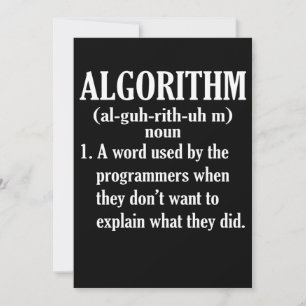 Datorprogrammering för algoritmdefinition inbjudningar