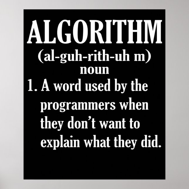Datorprogrammering för algoritmdefinition poster (Framsidan)