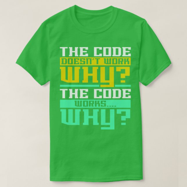 Datorprogrammers IT-kodning T Shirt (Design framsida)