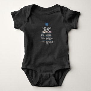 datorreparationstekniker med en rolig presentprese t shirt