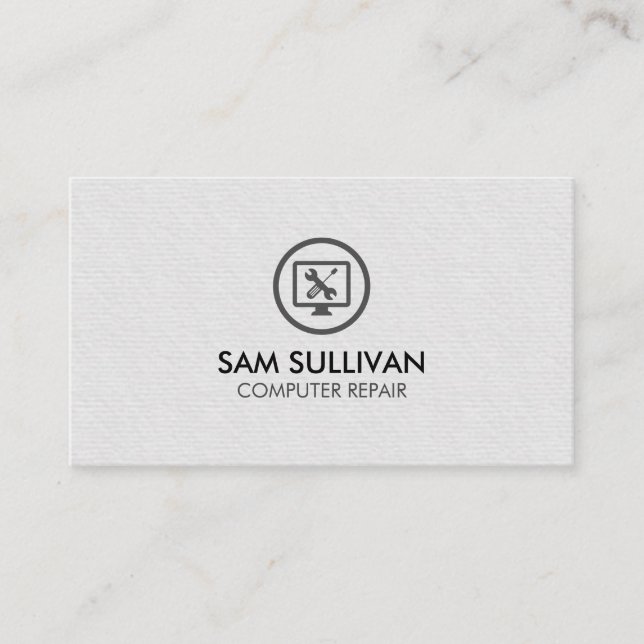 Datorreparationstjänst Visitkort (Framsida)