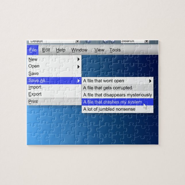 Datorsarcasm. Pussel (Horisontell)