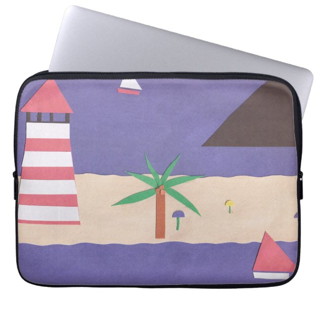 DatorSleeve med ett bågscen Laptop Fodral (Framsidan)